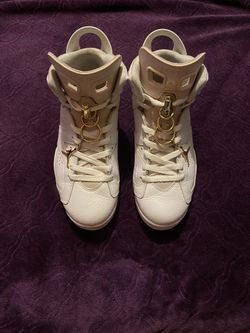Jordan 6 Gold Hoops 