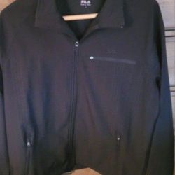 FILA Black Jacket Size Men's Large 