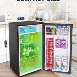 New Black Mini Fridge