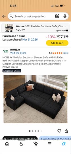 6  seat couch