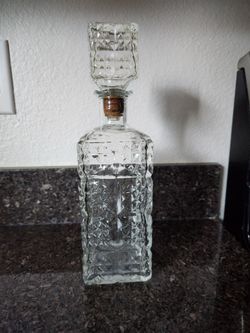 Vintage Federal Glass Alcohol Decanter