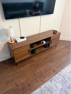 Wood TV Console and Entertainment Center