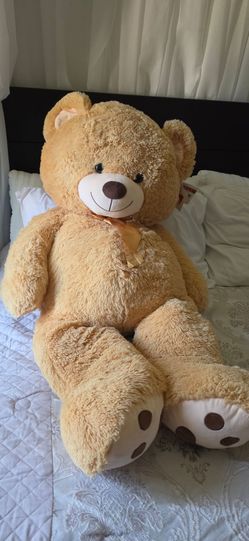 Giant plush teddy bear