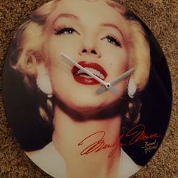 Marilyn Monroe Wall Clock Works