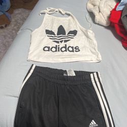 Adidas Joggers And Halter 