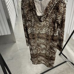 Y2K Style Leopard Print Hooded Cardigan