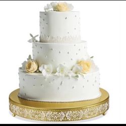 **Large Gold Metal Cake Stand & Dessert Display Set – $25 OBO**