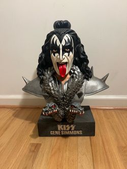 Vintage 1999 KISS Gene Simmons "The Demon" Ceramic Bust - Signatures Superstars