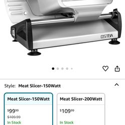 Meat Slicer Electric Deli Food