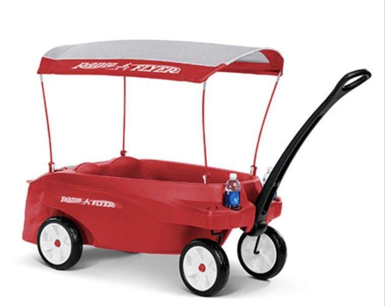 Radio FLYER Triple Play Wagon With Canopy ,