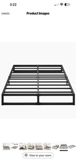 Full size metal frame plus mattress