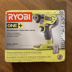 Ryobi ONE+ 18V Brushless Cordless Impact Driver P238