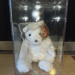 TY Beanie Babies Bride with tags Teddy Bear Wedding Anniversary