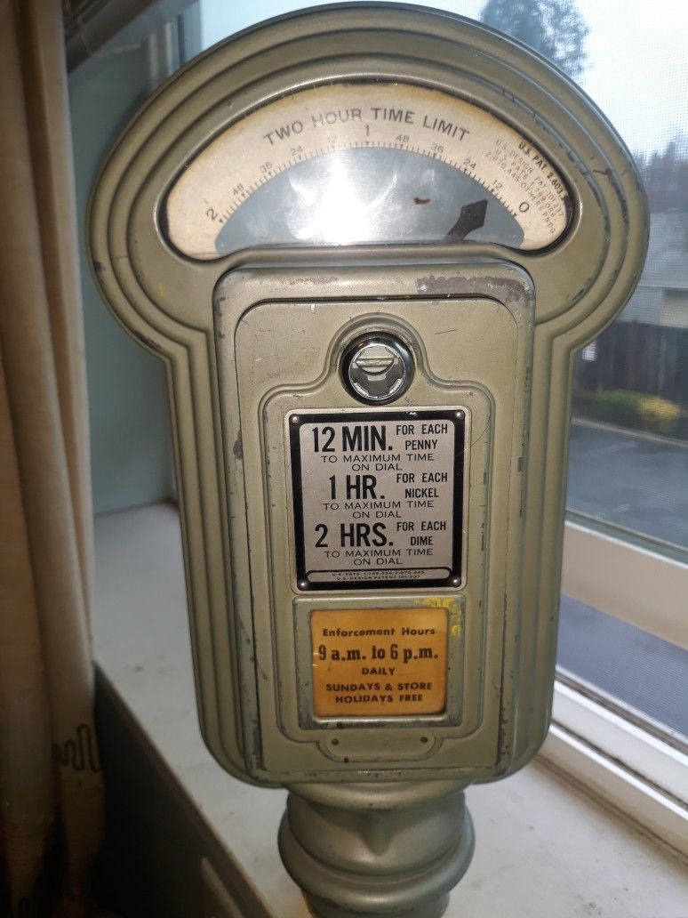 Parking Meter 1950 Vintage  It Works