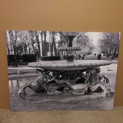 Canvas b&w print