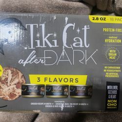 Tiki After Dark Wet Cat Food 2.8oz Cans 18 Pack 