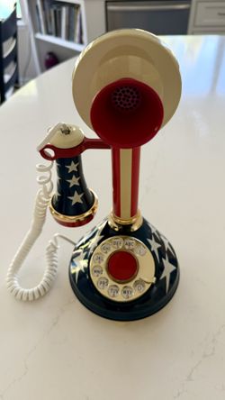 American Telecommunications Stars and Stripes Candlestick Phone