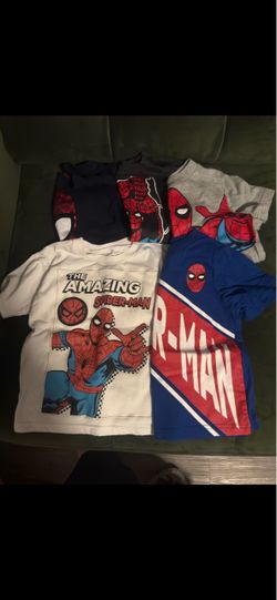 Kids Spider-Man T-Shirts Bundle 3T (5 Shirts)