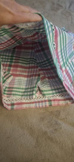 Plaid Skort – Size 8 with Lace Trim