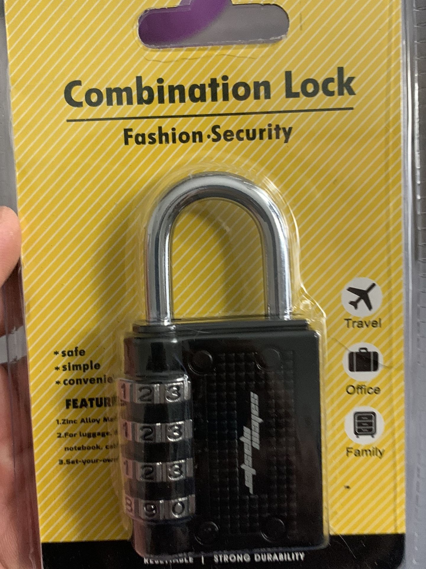 Combination Locks 2 Pc New