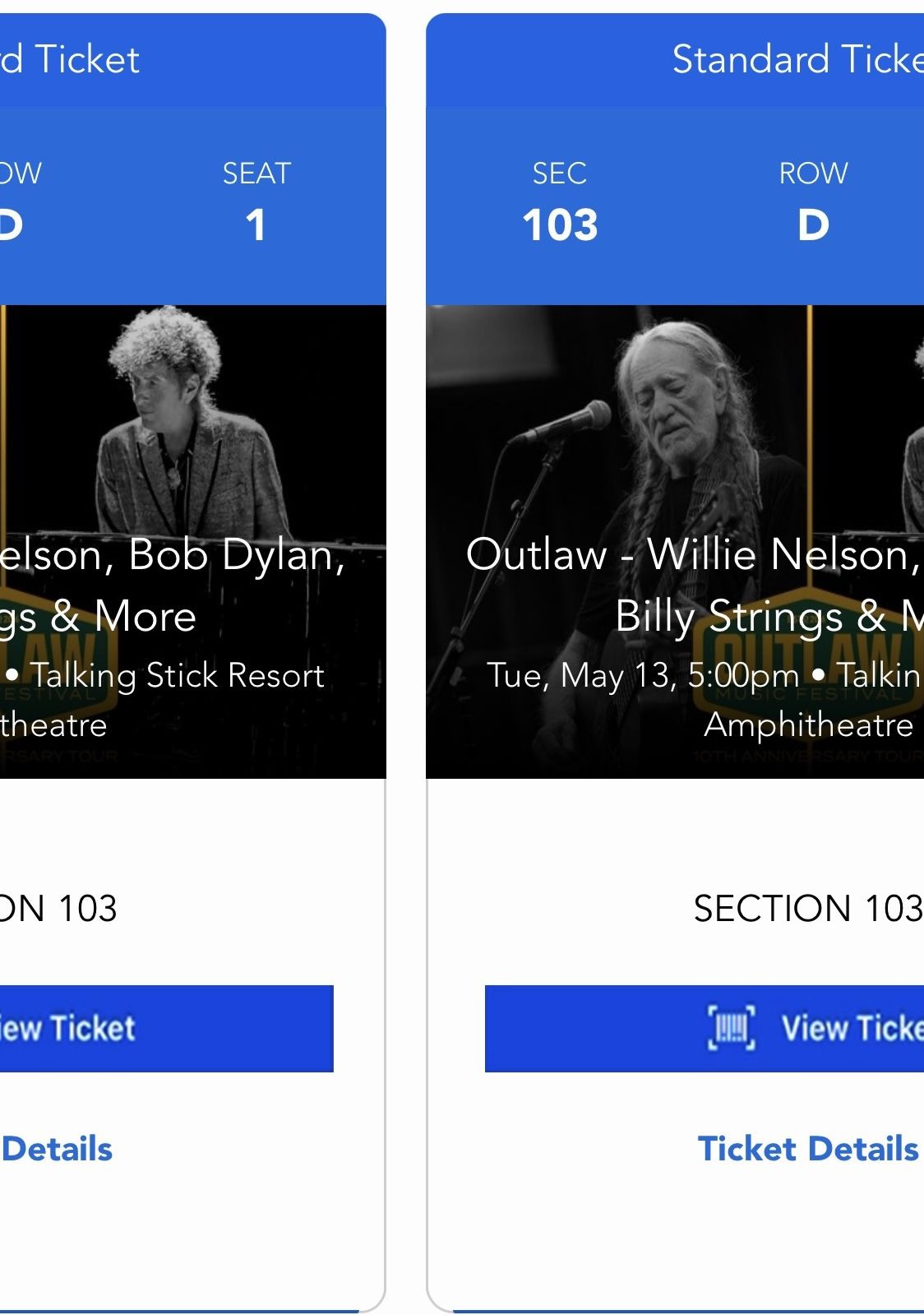Outlaw Music Festival Tickets Bob Dylan, Billy Strings, and more Tue May 13