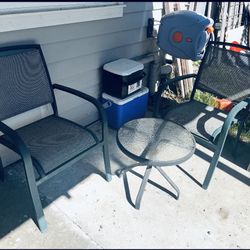 Outdoor Table And 2 Chairs