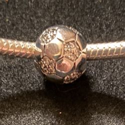 Soccer Ball Silver Charm S925