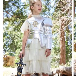 White Knight Costume For Girls Size 10 