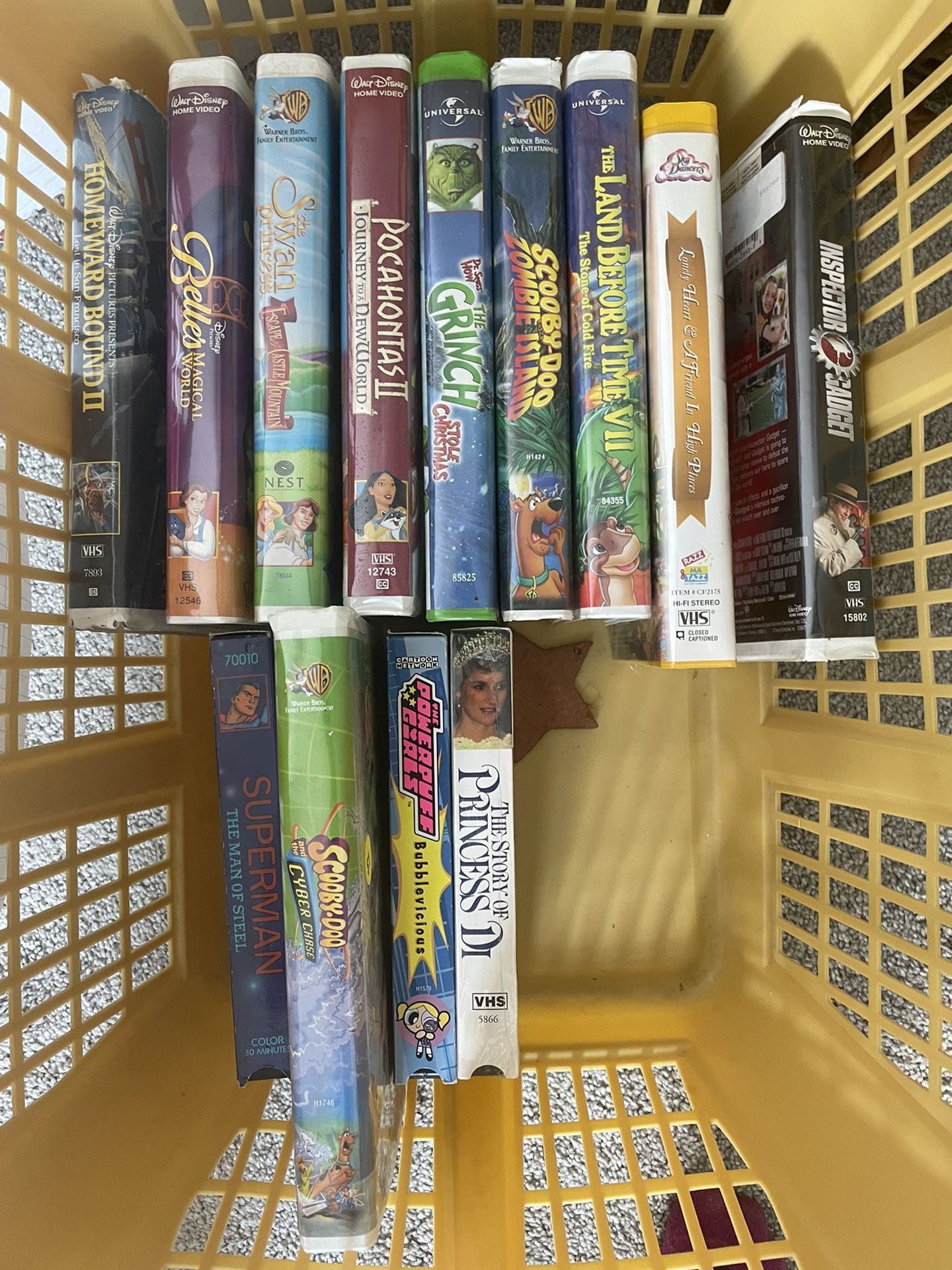 Various VHS tapes