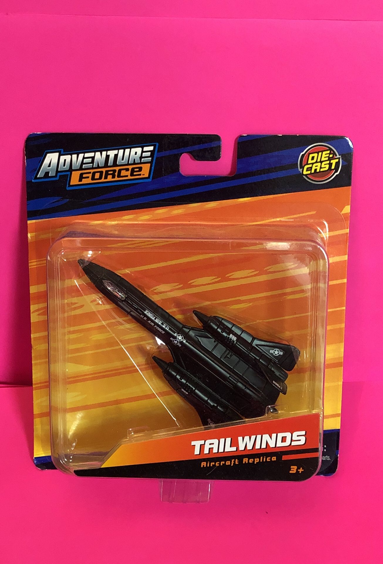 Adventure Force SR-71 Blackbird Tailwinds Aircraft Replica Die-Cast Highly Detailed New