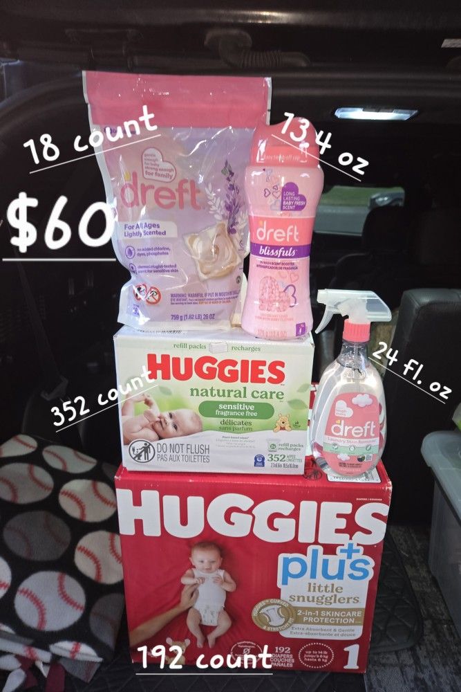 HUGGIES BRAND DIAPER BUNDLE