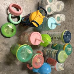 Baby bottles and sippy cups