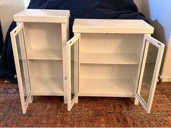 White Marble Top Wood Cabinets
