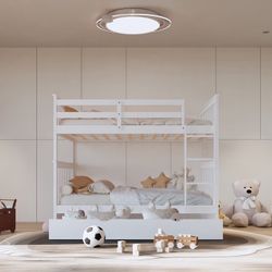 BB31 Full/Full Bunk Bed Frame 🔥🤭🥳🚛🥰