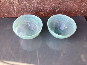 Pier 1 Turquoise Alabaster 6" All Purpose Bowls - Set of 2