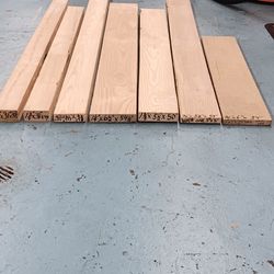 White Oak Boards, Various Sizes, 7 Pieces
