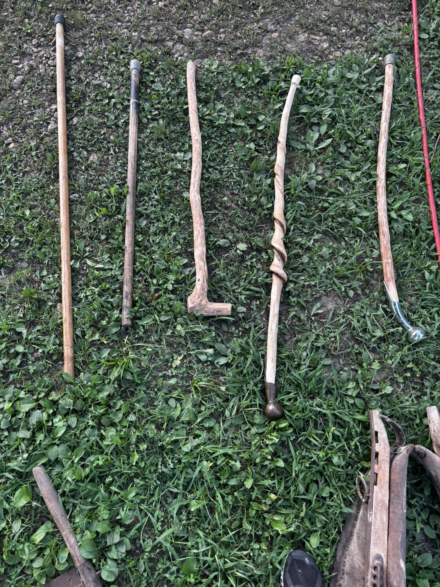 Homemade Walking Sticks Read Description