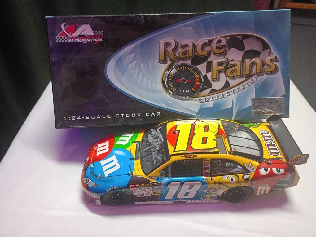 AUTOGRAPHED Kyle Busch #18 M&Ms 2009 Las Vegas Winning Car