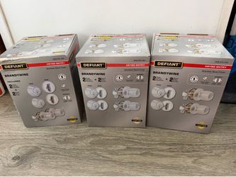 Defiant Brandywine Stainless Steel Keyed Entry Doorknobs ($30 Each)