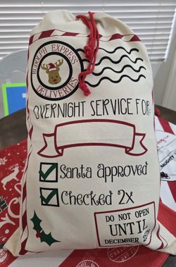 Personalized Christmas Bags/Santa Sacs