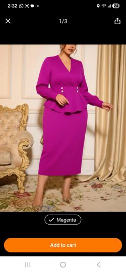 Pink women set, size 0xl