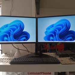 Dell 9920 Dual Screen Desktop Computer 