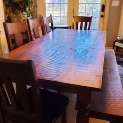 Country French Farm Table Rustic.   Table Only 