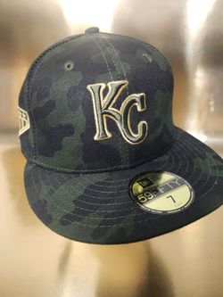 Kansas City Royals MLB Armed Forces Day On-Field Fitted Hat Size 7