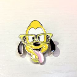 Disney Pluto pin badge - yellow and black - Dog 