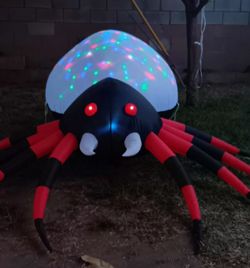 Halloween Inflatable Red Spider