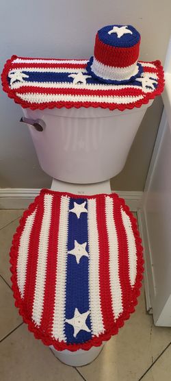 juego de baño tejido