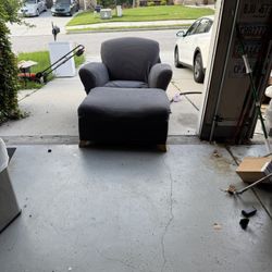 Over Sized Chair And Ottoman