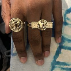10k Gold Globe Ring