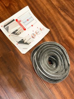 Pile Weather Stripping Door Window Seal Strip 33 Ft, 0.35 Wide X 0.6 Inch Thick, Gray
